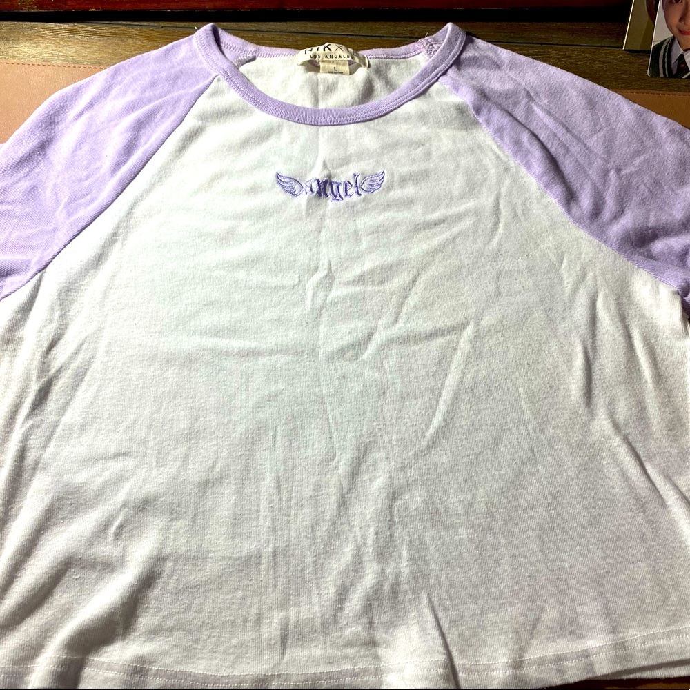 "Angel" lavender sleeve (short) shirt